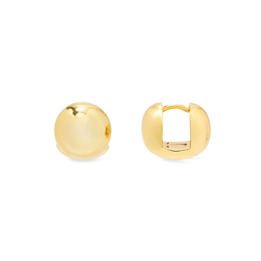 Dome Gold 11mm Earrings