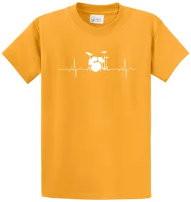Drums Heartbeat Printed Tee Shirt