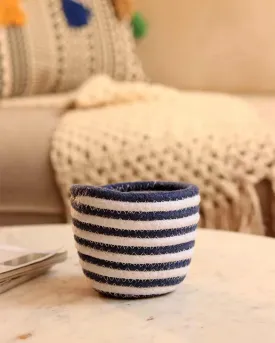 Dual Lines Planter/ Storage Basket | 4 x 4 inches