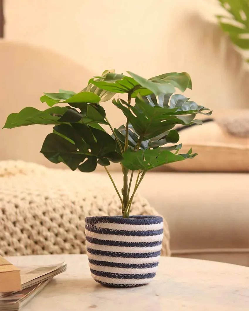 Dual Lines Planter/ Storage Basket | 4 x 4 inches
