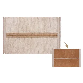 Duetto Reversible Washable Rug - Toffee