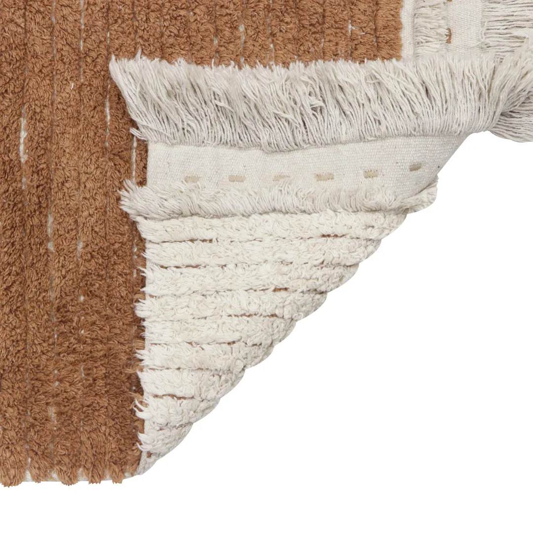 Duetto Reversible Washable Rug - Toffee