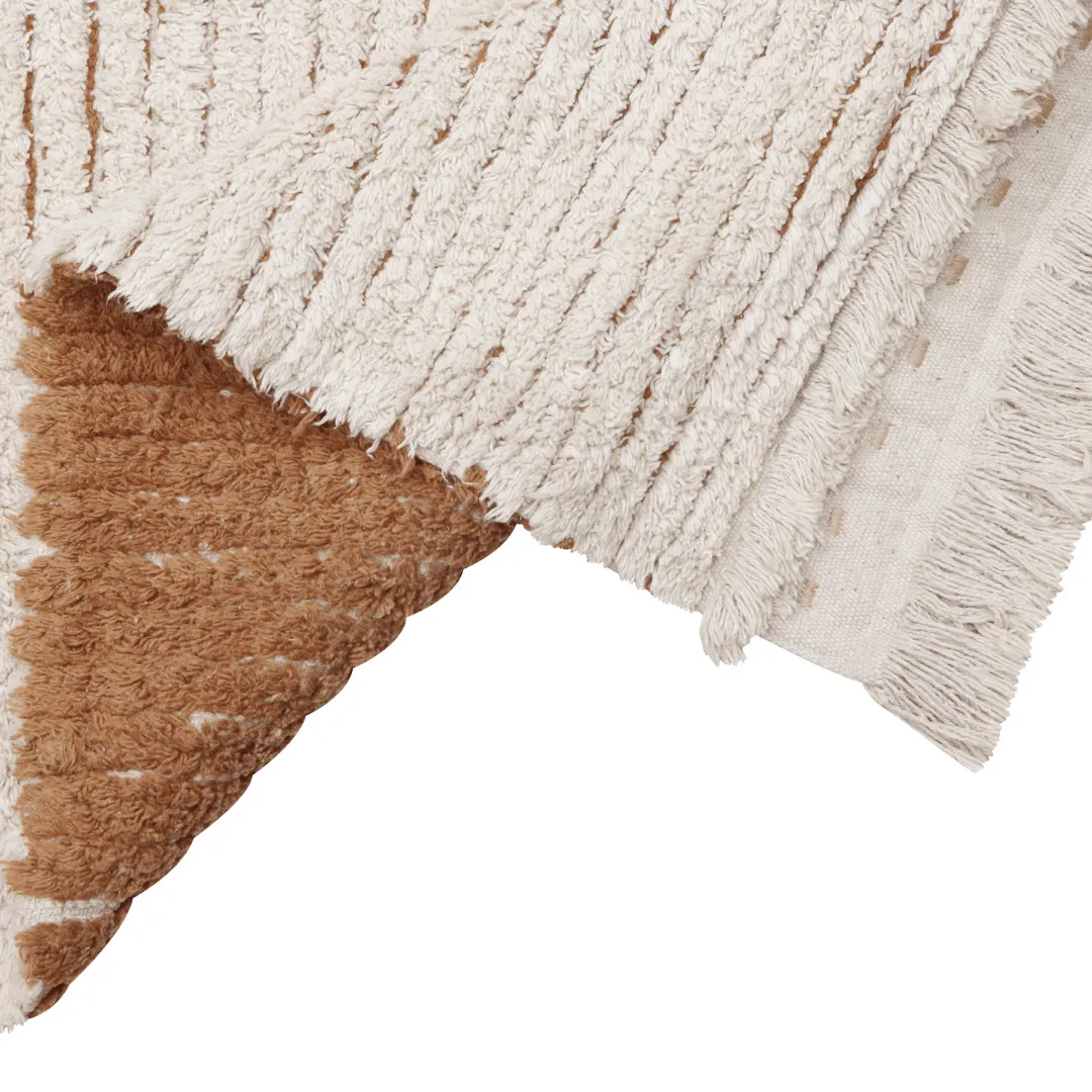 Duetto Reversible Washable Rug - Toffee