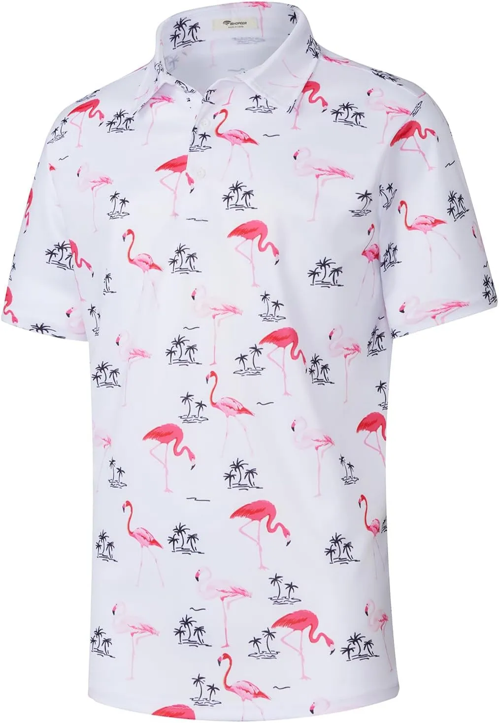 EISHOPEER 2025 New Men's Polo Shirts Short Sleeve Moisture Wicking Quick Dry Athletic Shirt Fashion Golf Shirts