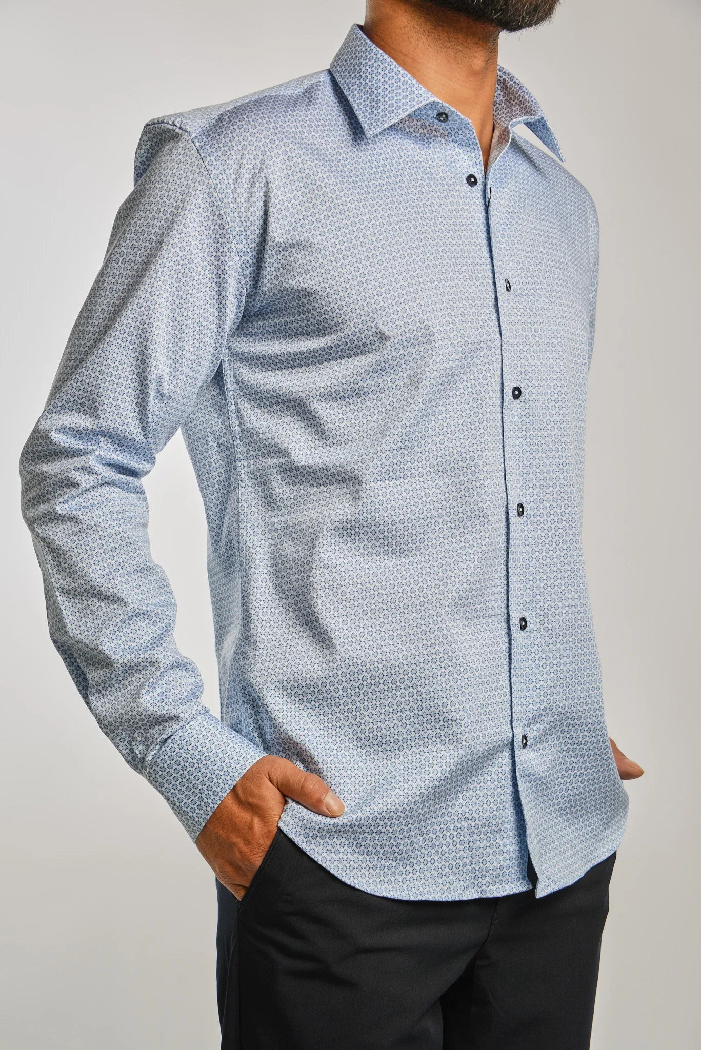 EURO SATEEN LS SPORT SHIRT