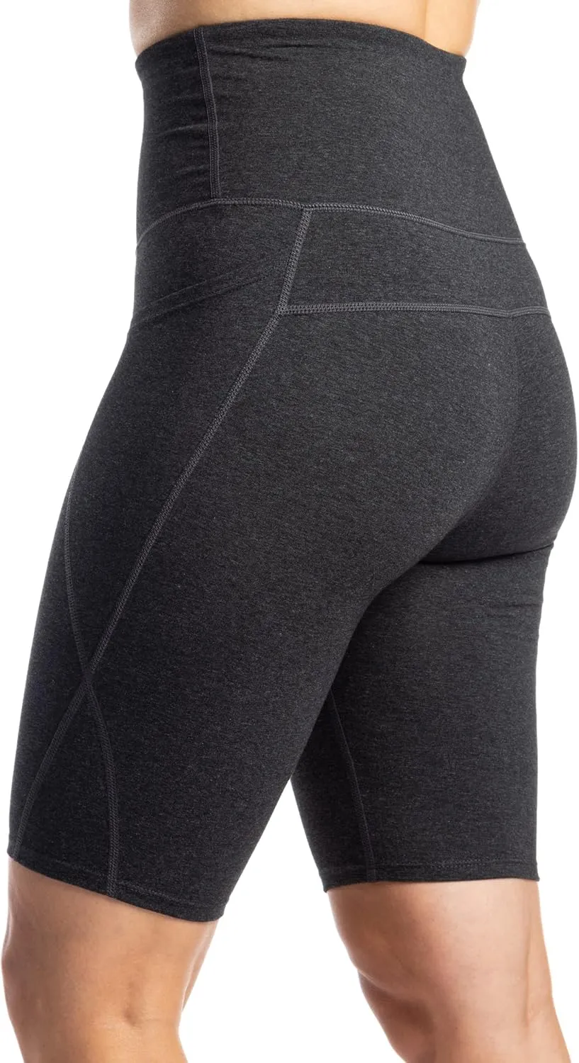 Fishers Finery Women's Ecofabric Active Yoga High Waist Workout Shorts