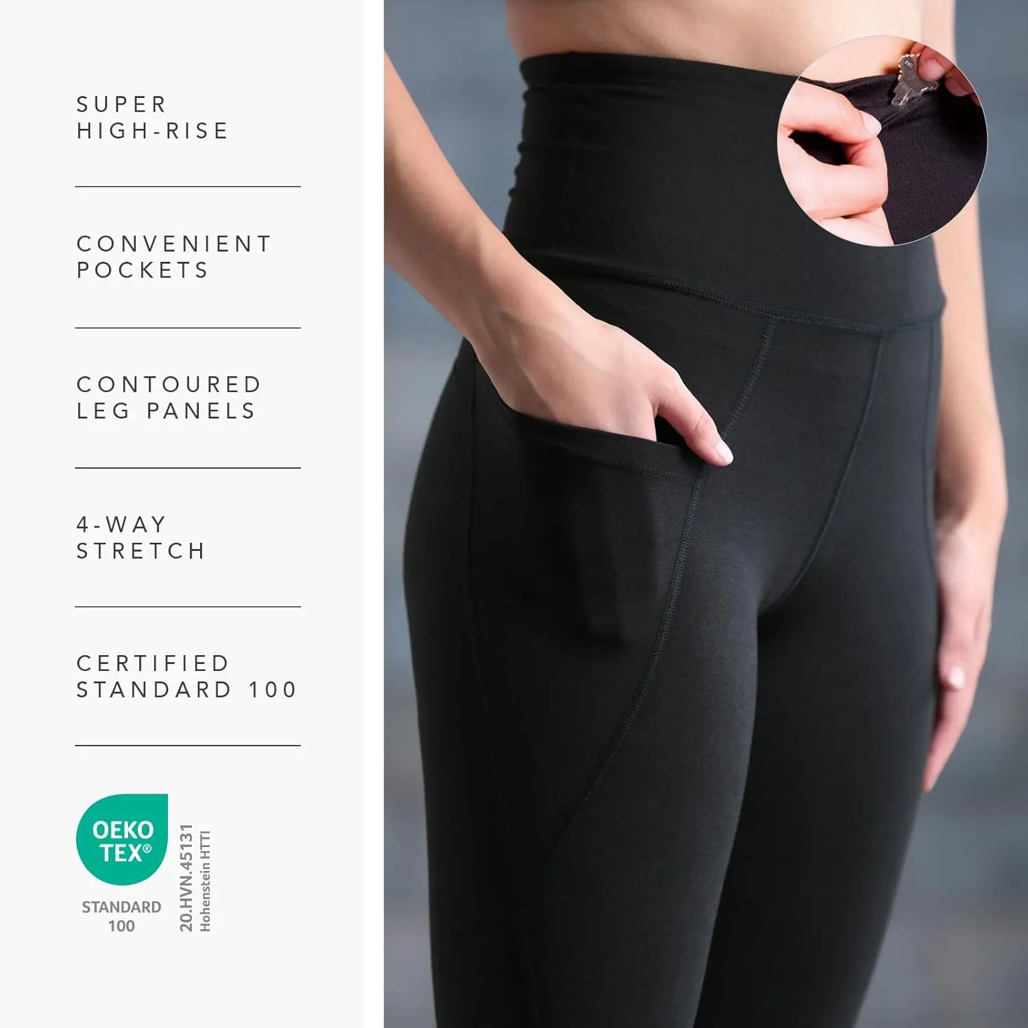 Fishers Finery Women's Ecofabric Active Yoga High Waist Workout Shorts