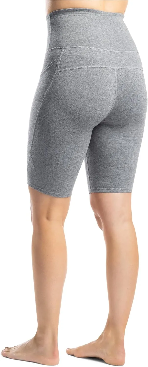 Fishers Finery Women's Ecofabric Active Yoga High Waist Workout Shorts