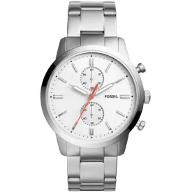 Fossil FS5346 Analog Stainless Steel White Dial Men's Watch