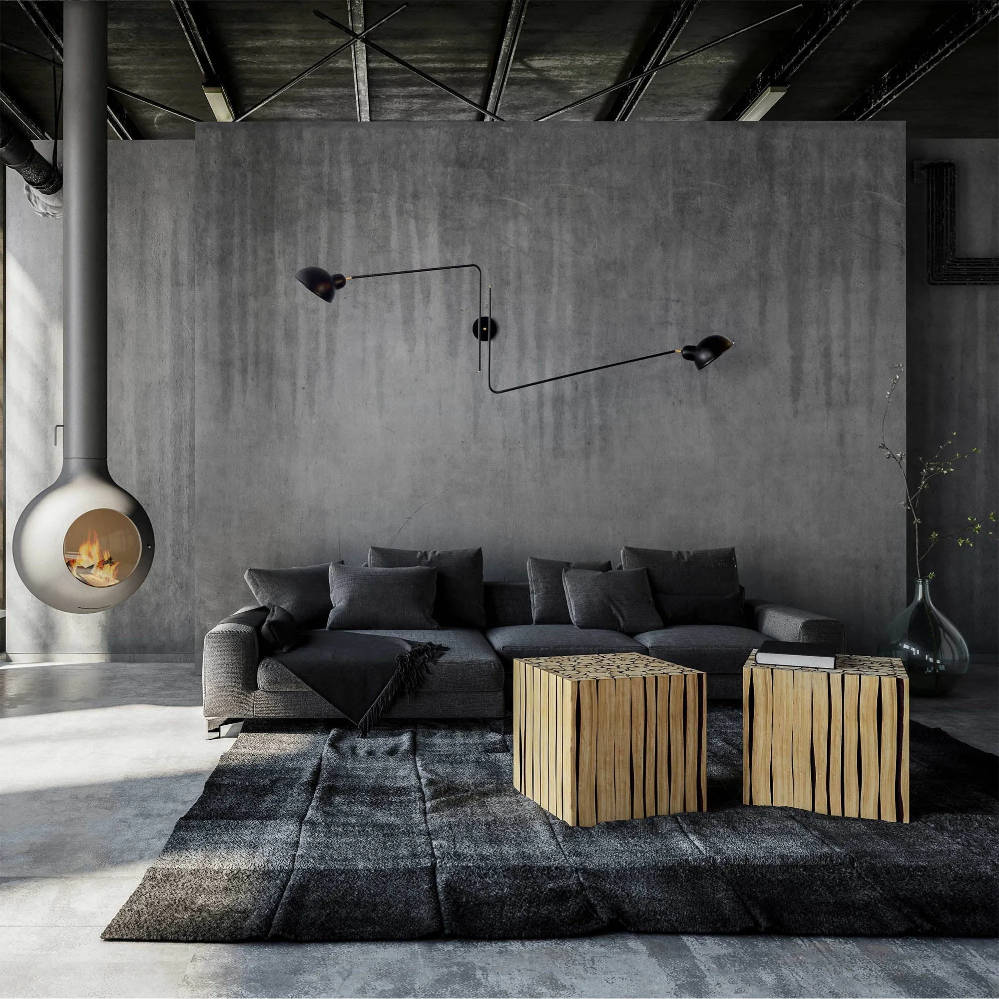 Fsw213 Repertoire Black Wall Lamp