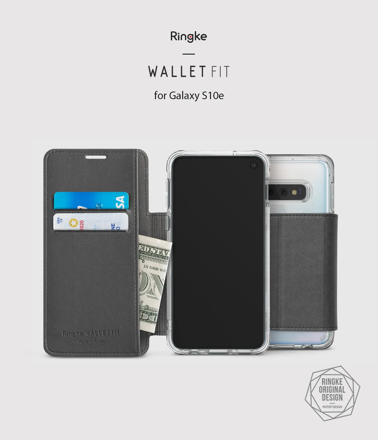 Galaxy S10e Case | Wallet Fit - Ash Gray