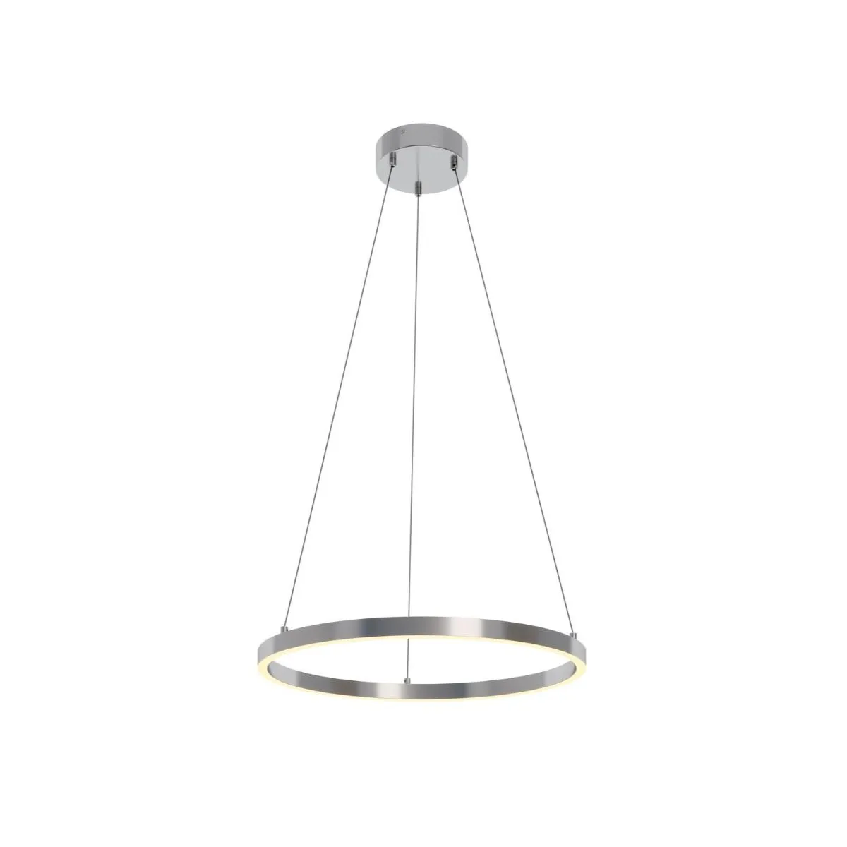 Glo 24 In. LED Pendant Light Satin Nickel Finish