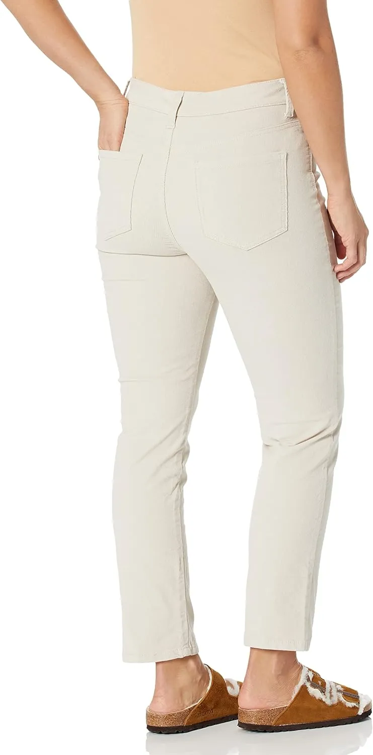 Gloria Vanderbilt Women's Amanda Corduroy Slim High Rise Pant