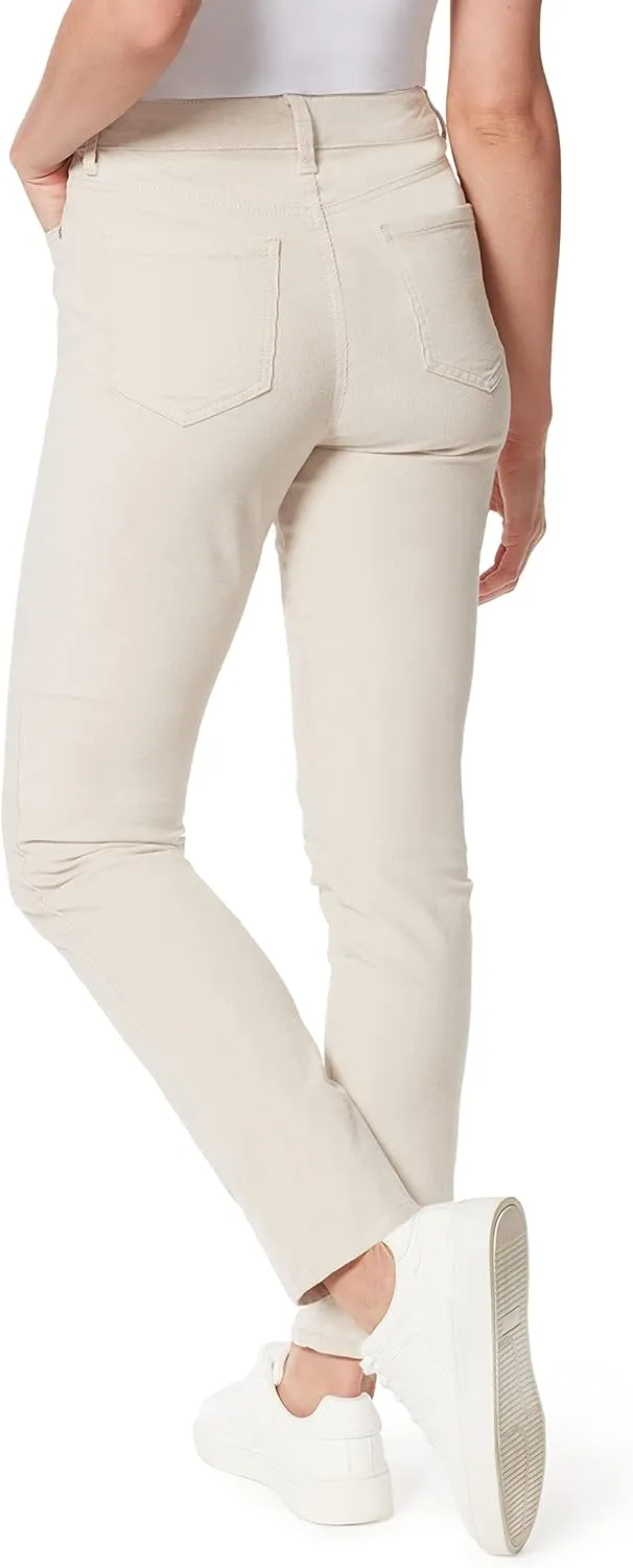Gloria Vanderbilt Women's Amanda Corduroy Slim High Rise Pant