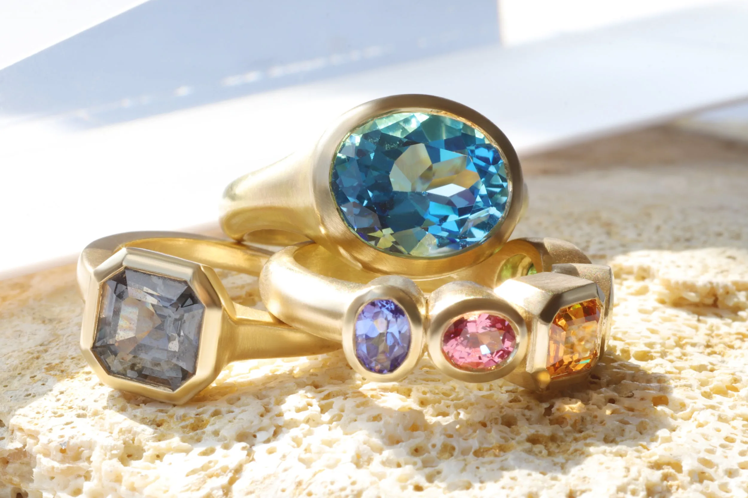Grey Spinel Ring
