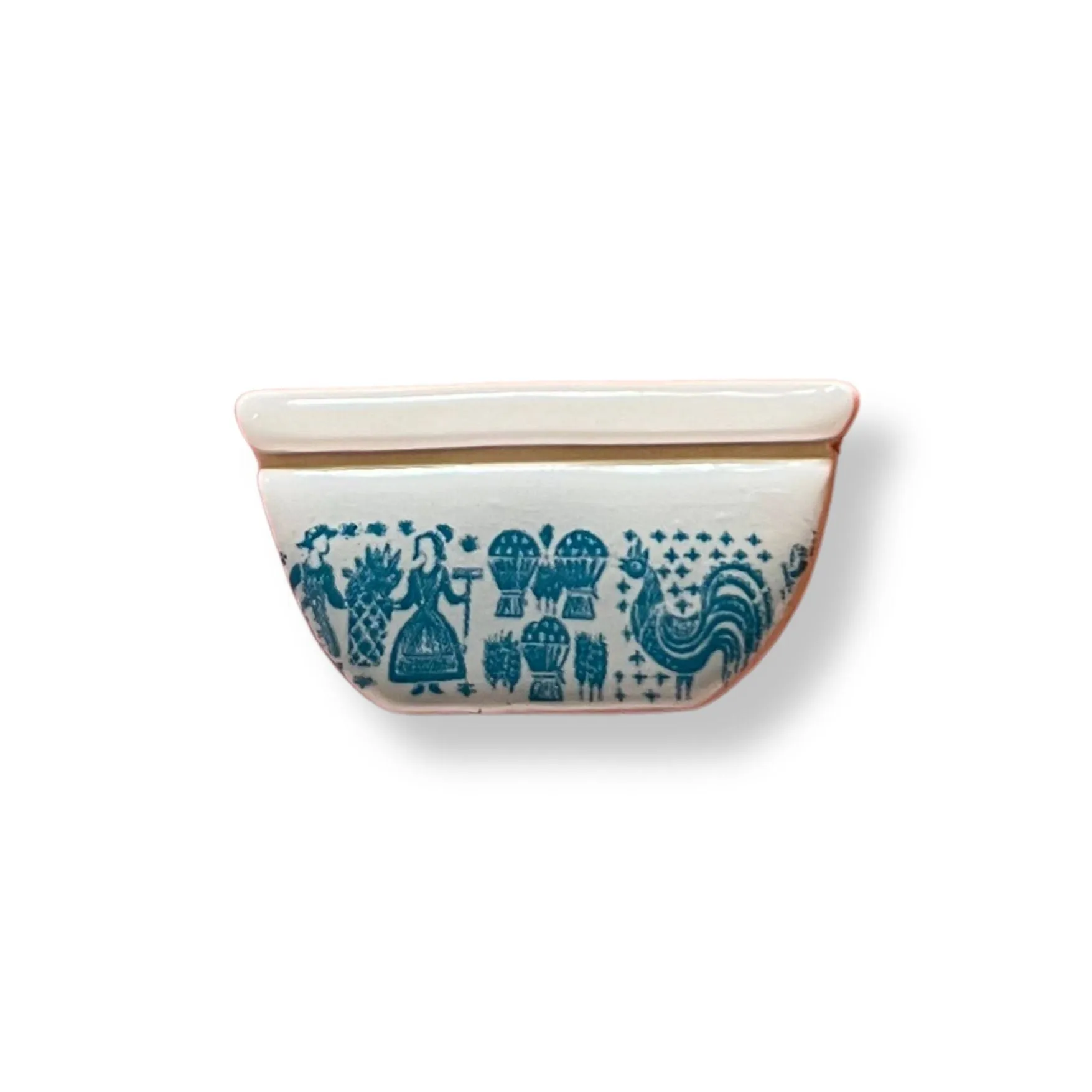 Handmade Pyrex Dish Tiny Magnets in  Styles | Historic Prints on Polymer Clay