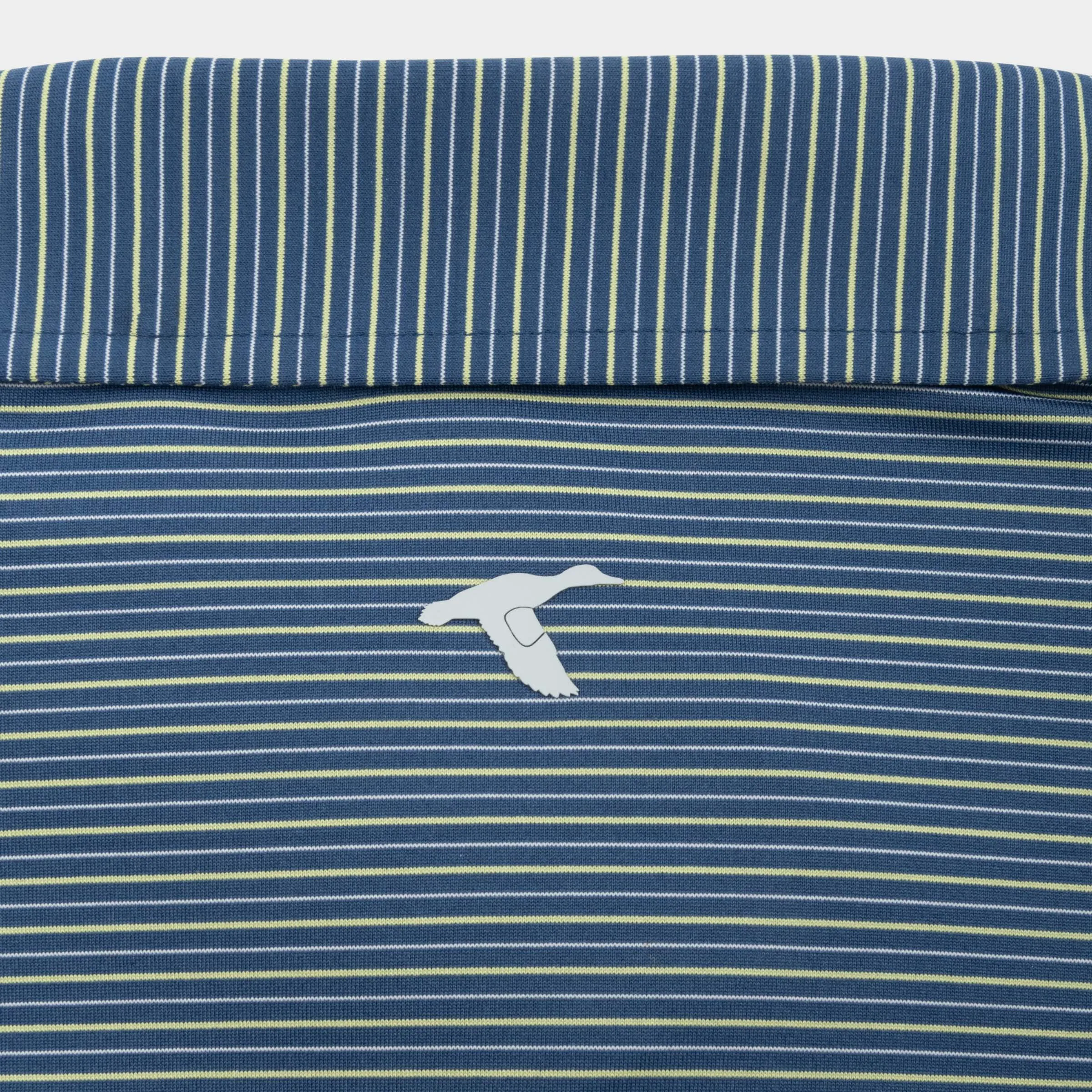 Heathered Pinstripe Performance Polo