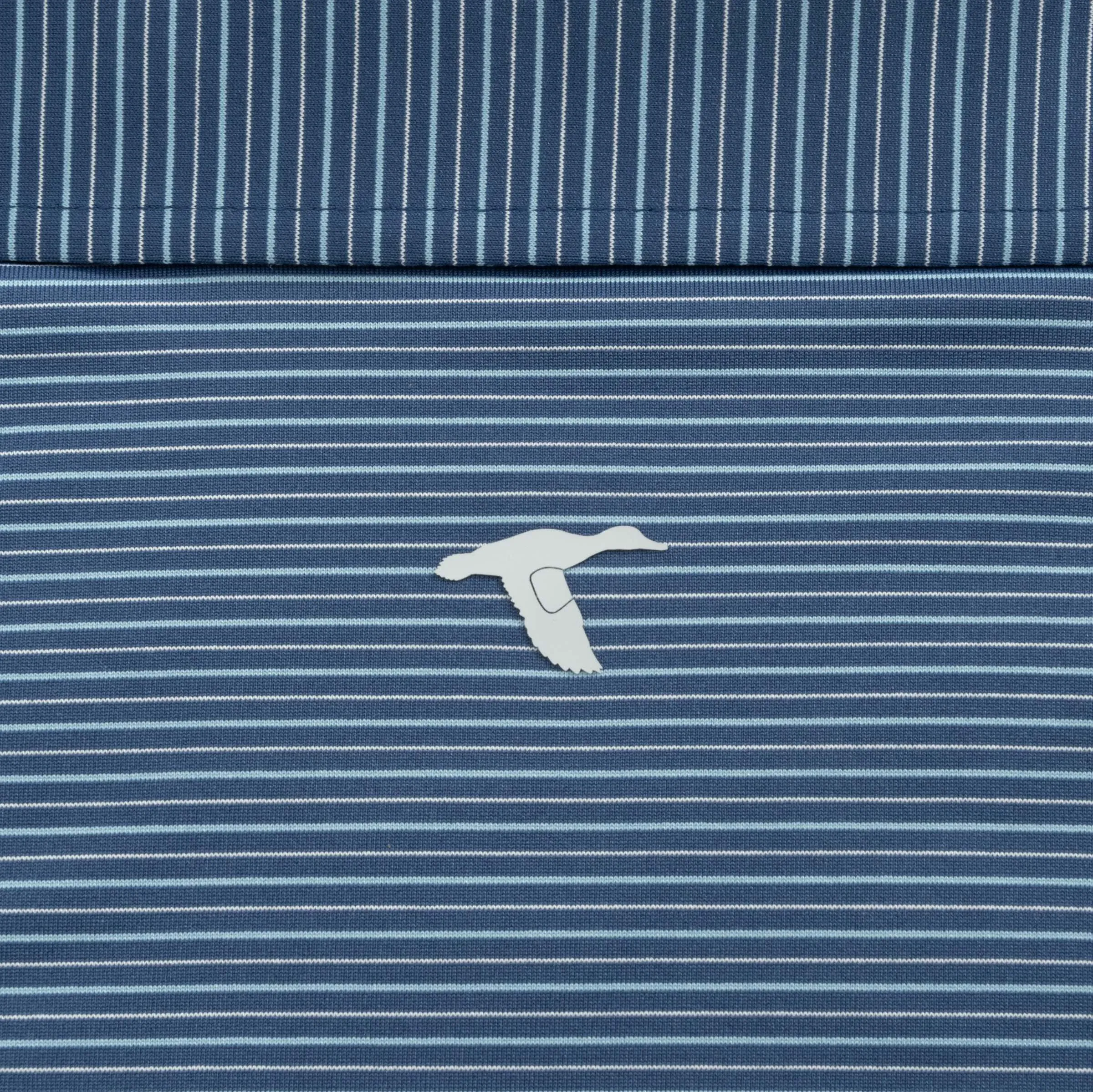 Heathered Pinstripe Performance Polo