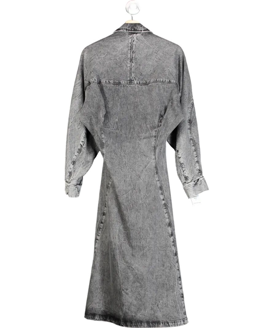 Holzweiler Sousha Dark Grey wash Denim Dress UK S