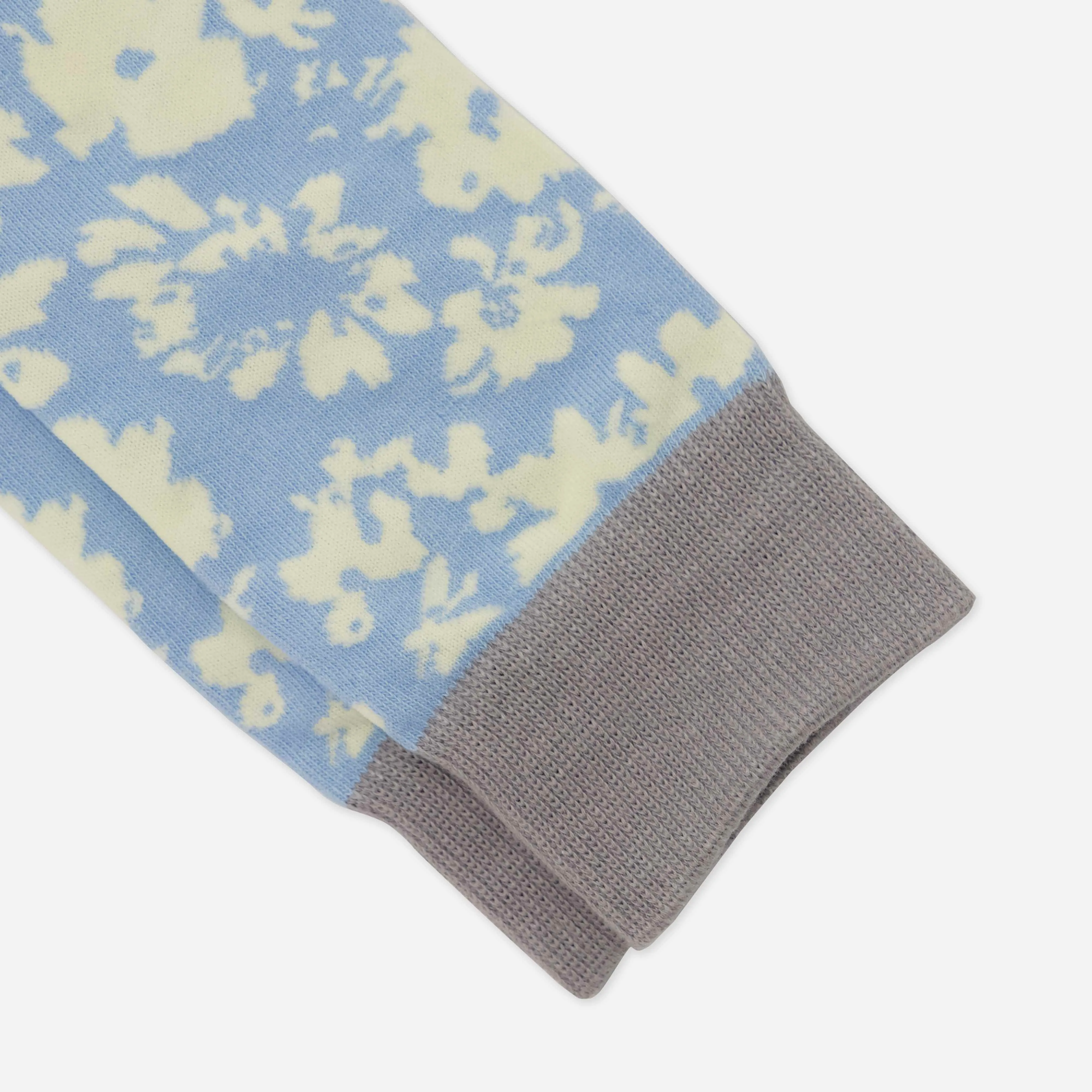Incognito Floral Light Blue Dress Socks