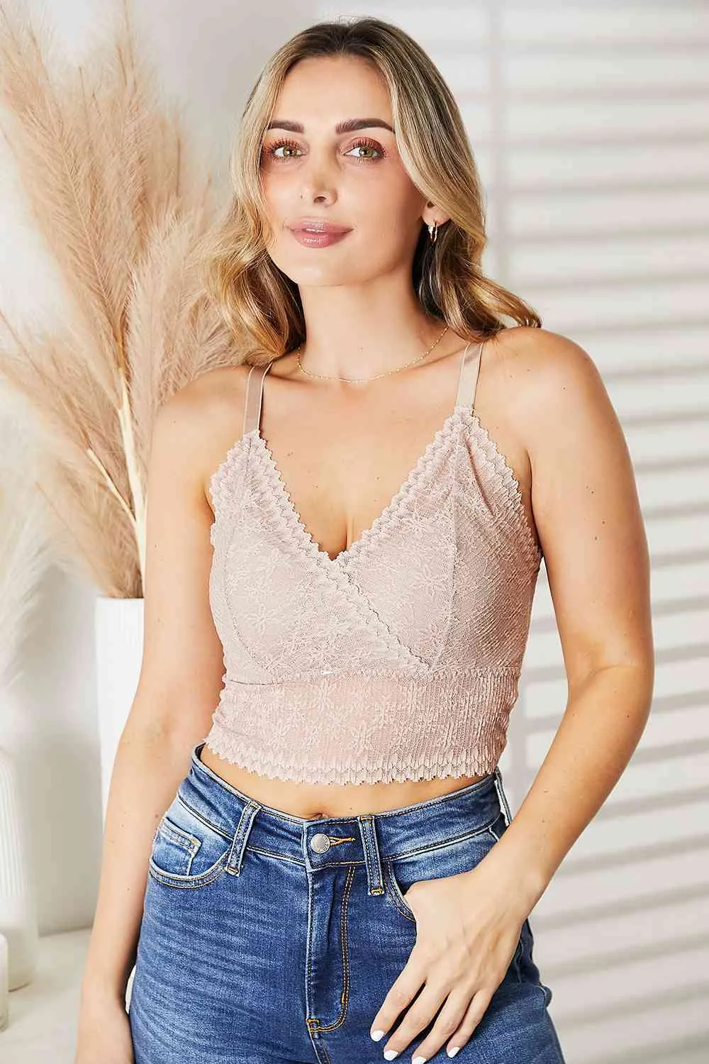 JadyK Skye Lace Bralette in Mocha