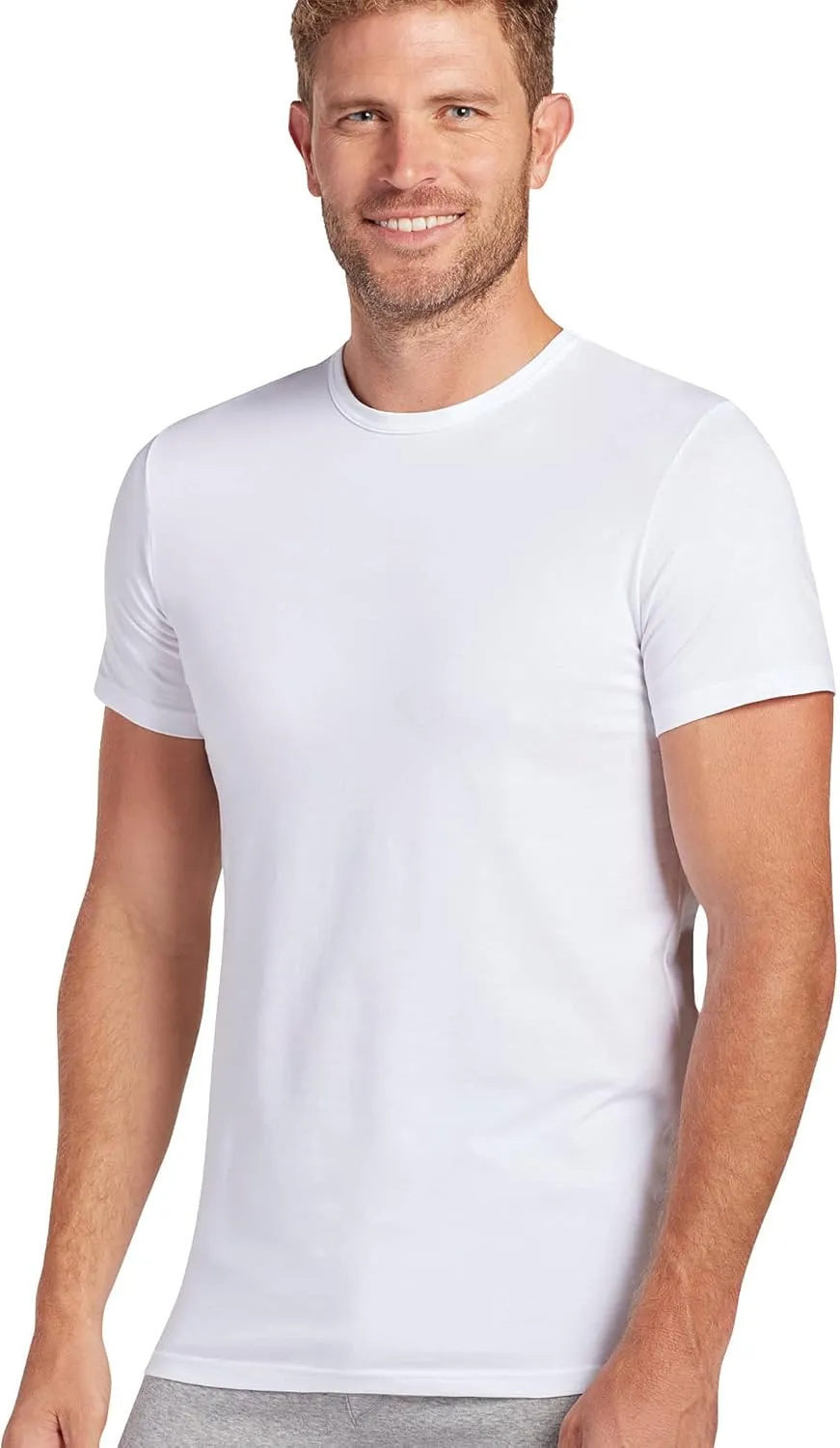 Jockey Men's Undershirt Slim Fit Cotton Stretch Crew Neck Undershirt - 2 Pack