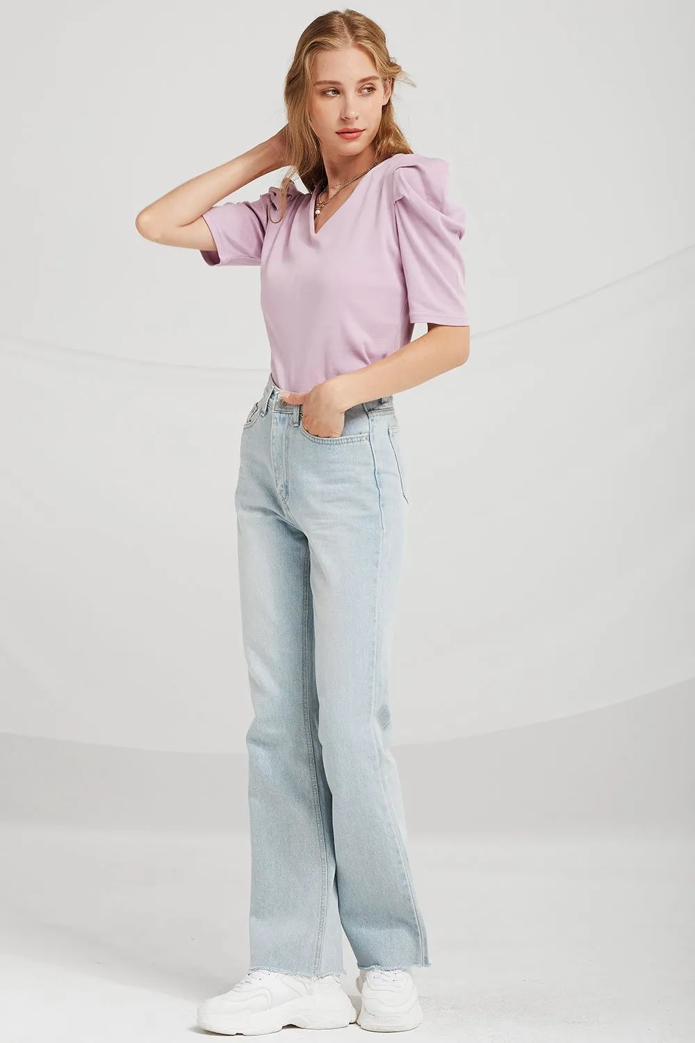 Classic June Straight-Leg Denim Jeans for Women
