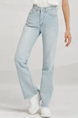 Classic June Straight-Leg Denim Jeans for Women