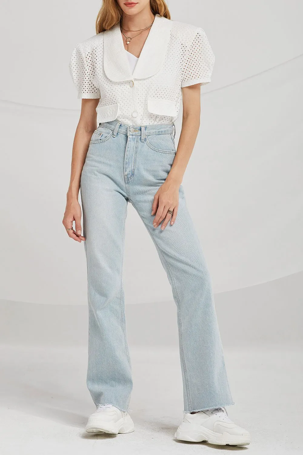 Classic June Straight-Leg Denim Jeans for Women