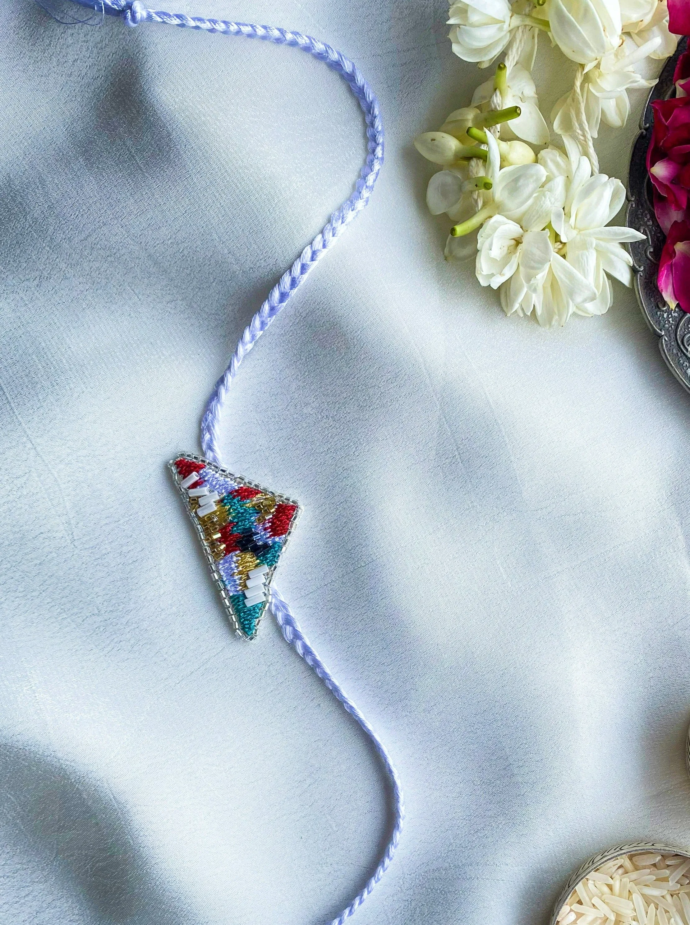 Kaleidoscope Embroidered Rakhi