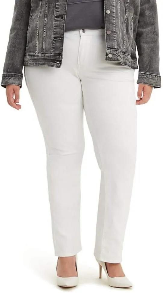 Levi's Women's Plus-Size Classic Straight Jeans, Simply White, 40 (US 26) R