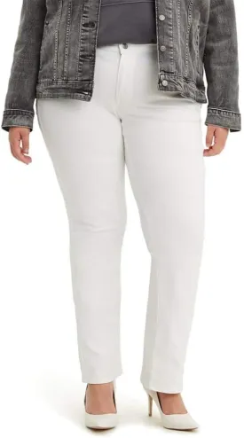 Levi's Women's Plus-Size Classic Straight Jeans, Simply White, 40 (US 26) R