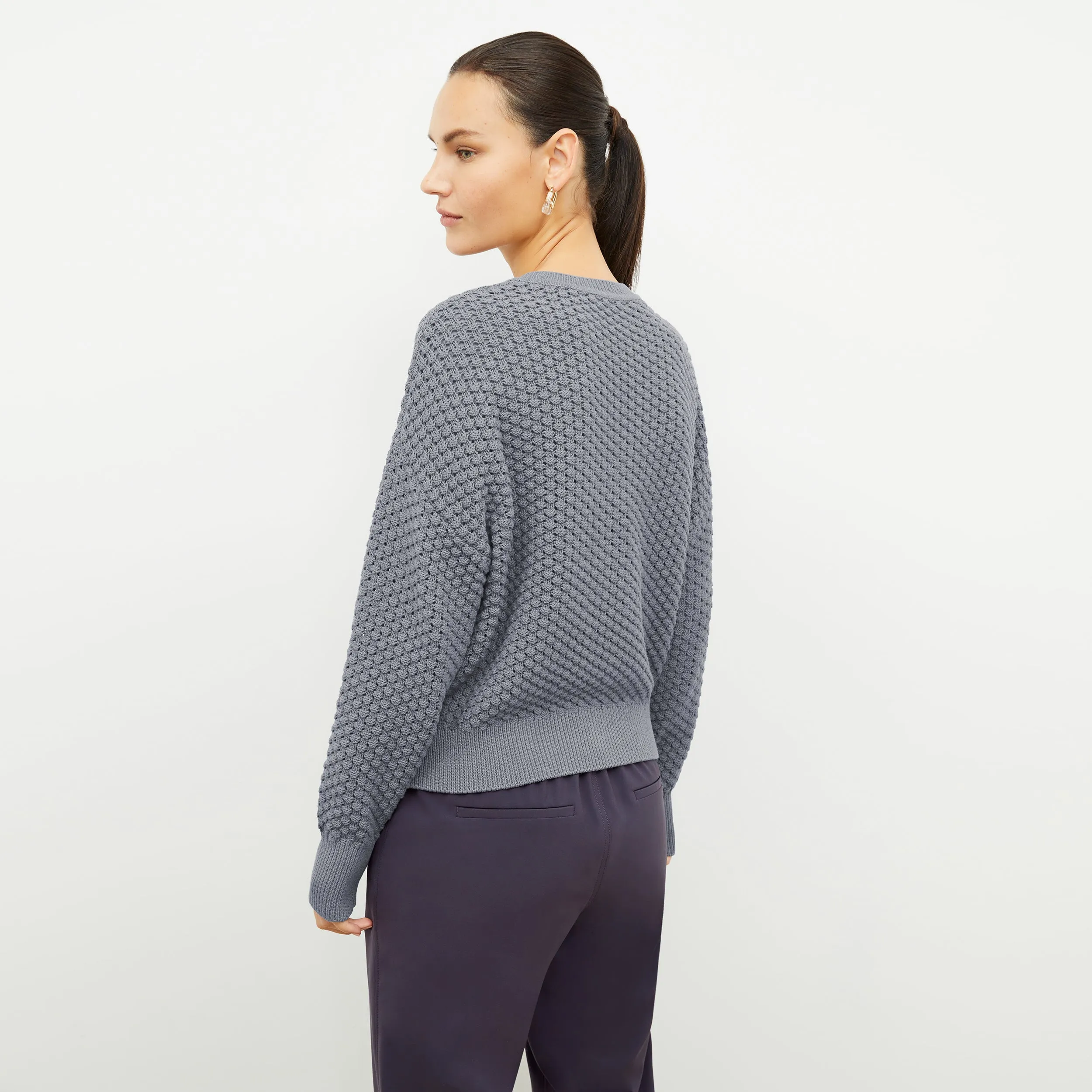 Liam Sweater - Popcorn Knit :: Flint Gray