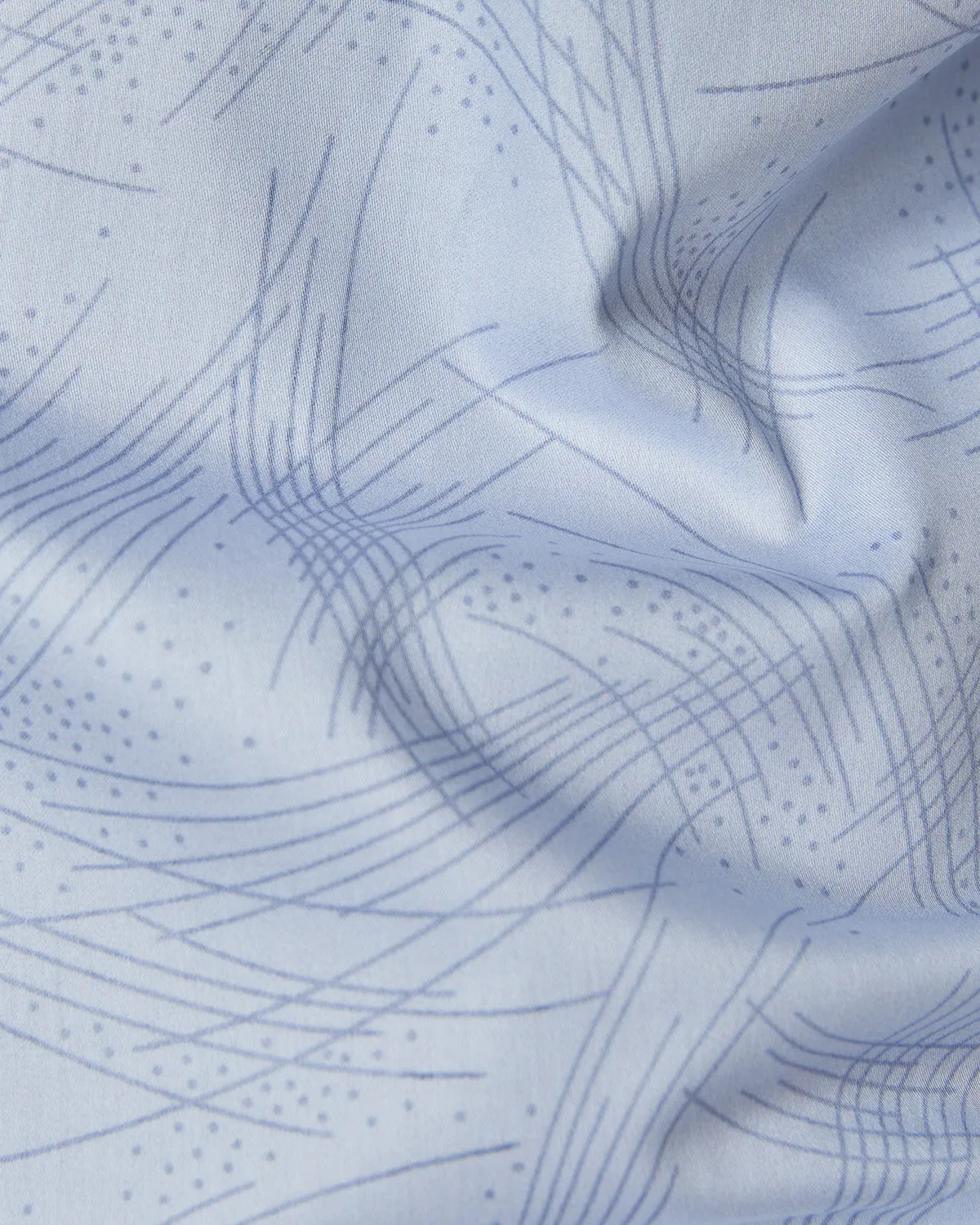 Light Blue Abstract Printed Shirt