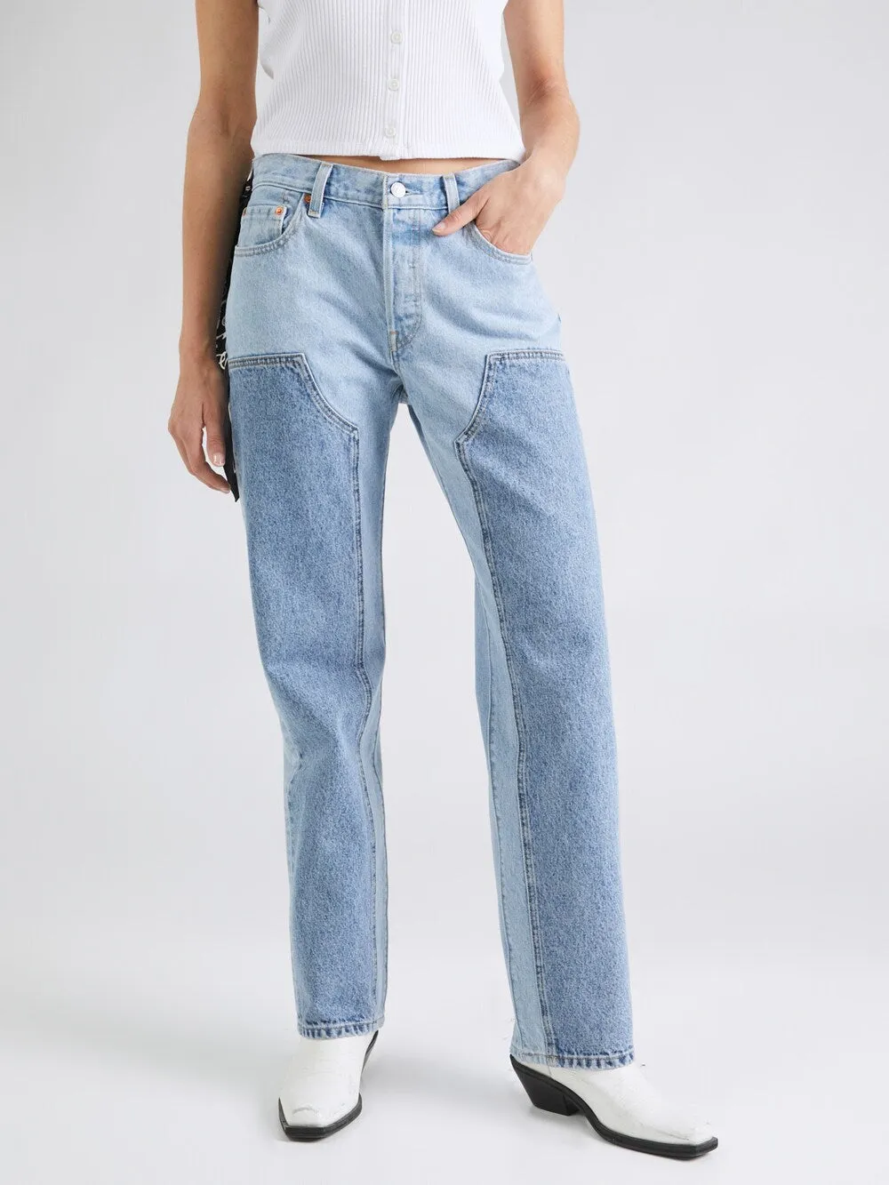 Loose fit jeans LEVIS 501 90S CHAPS DONE AND DUSTED, light blue