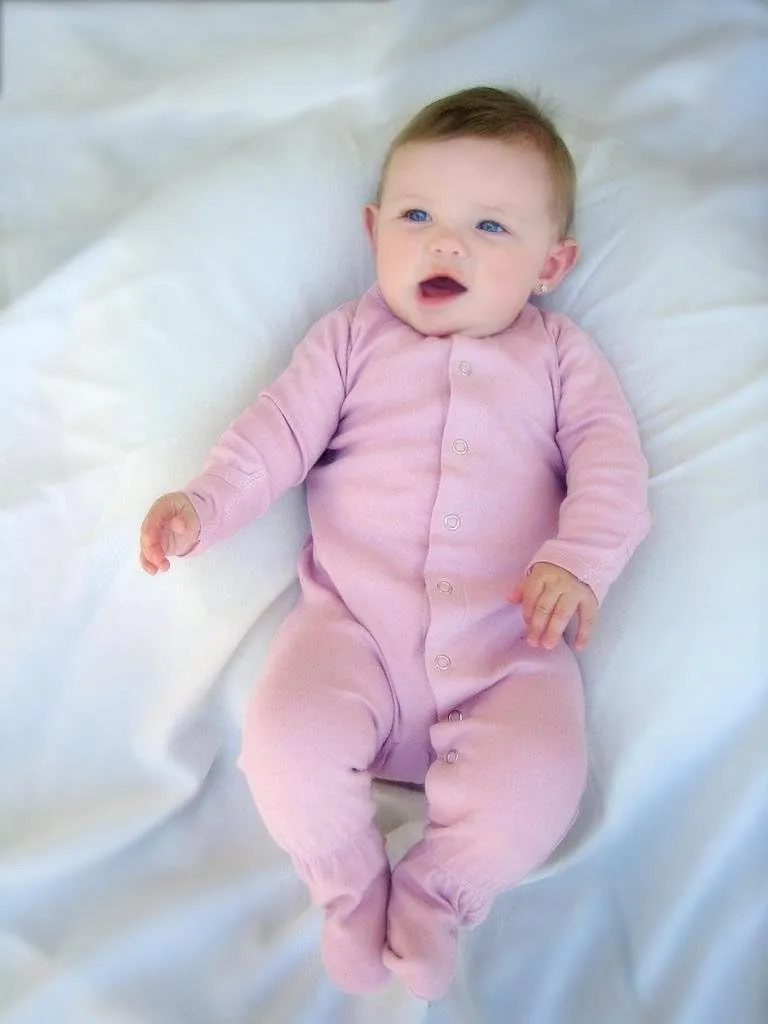 L'ovedbaby baby-girls Organic Baby Snap Footie