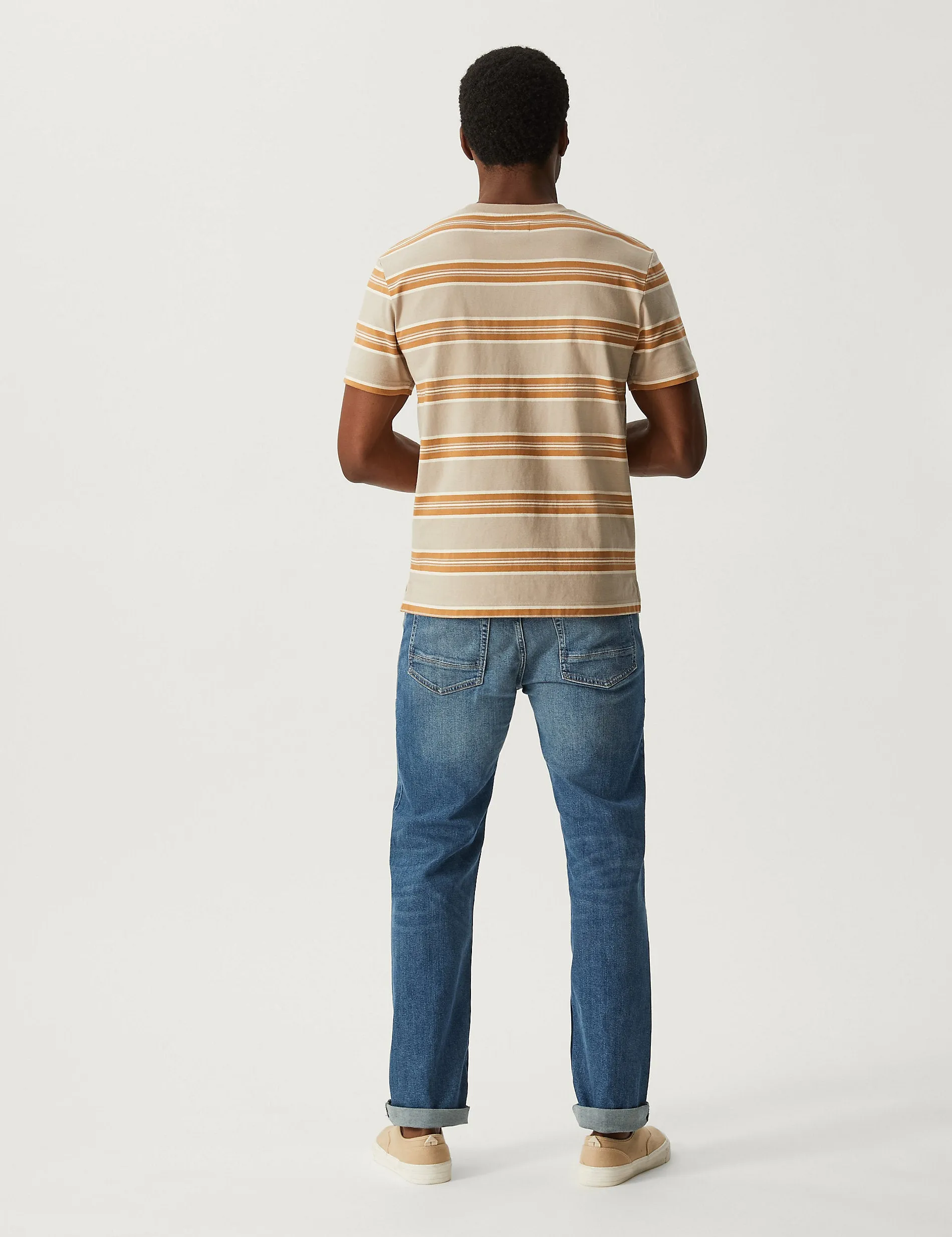 Marks & Spencer Vintage Straight Fit Stretch Jeans