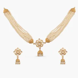 Marya Bead Pearl Choker Set