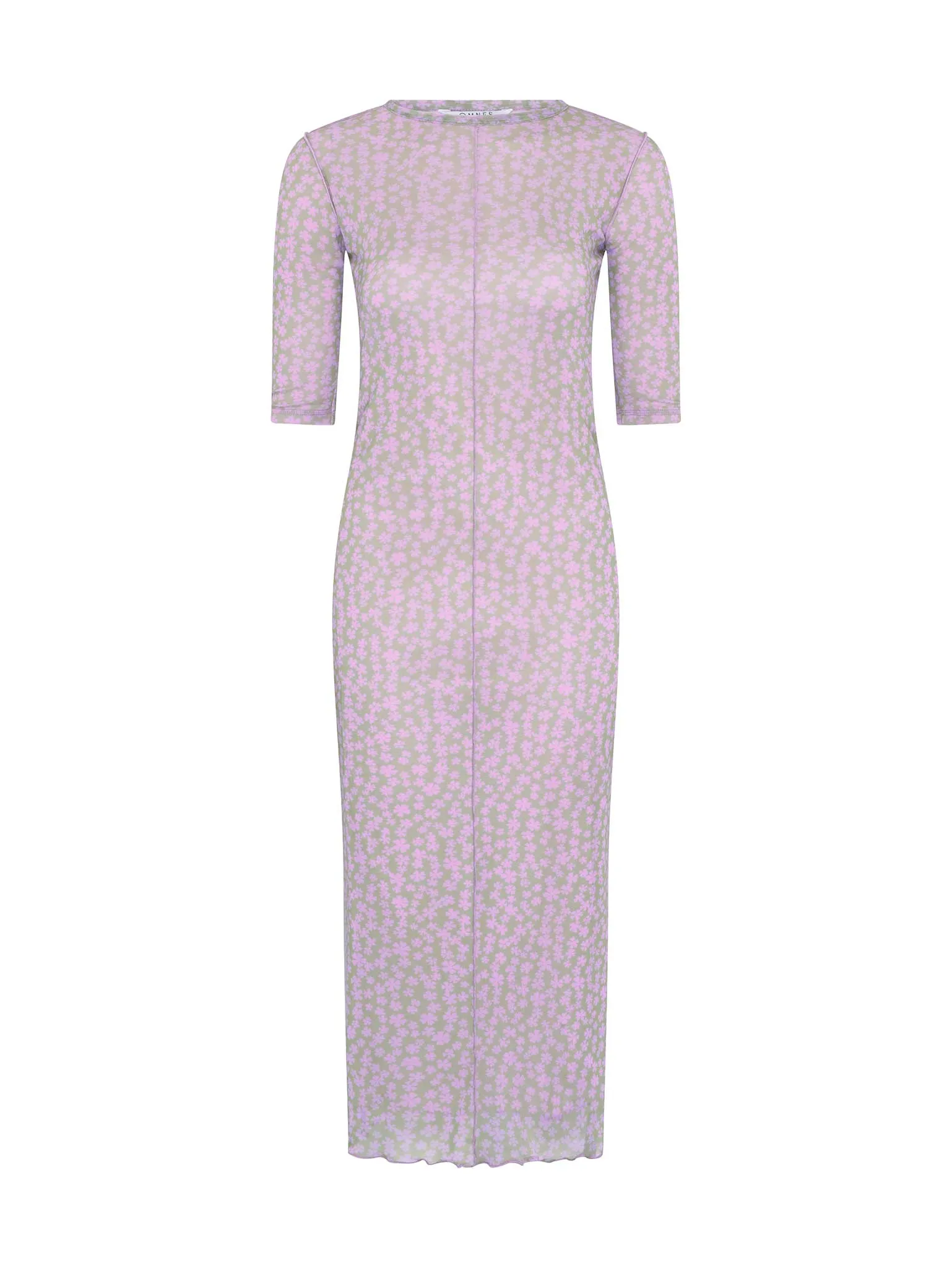 Melody Printed Mesh Dress in Pink