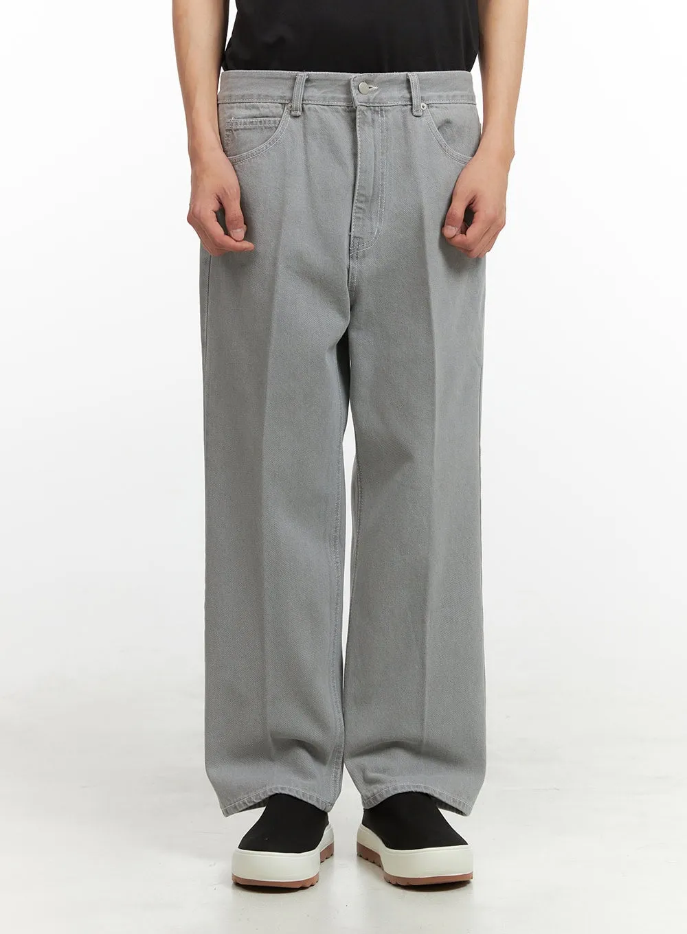 Men's Basic Jeans (Gray) IY431