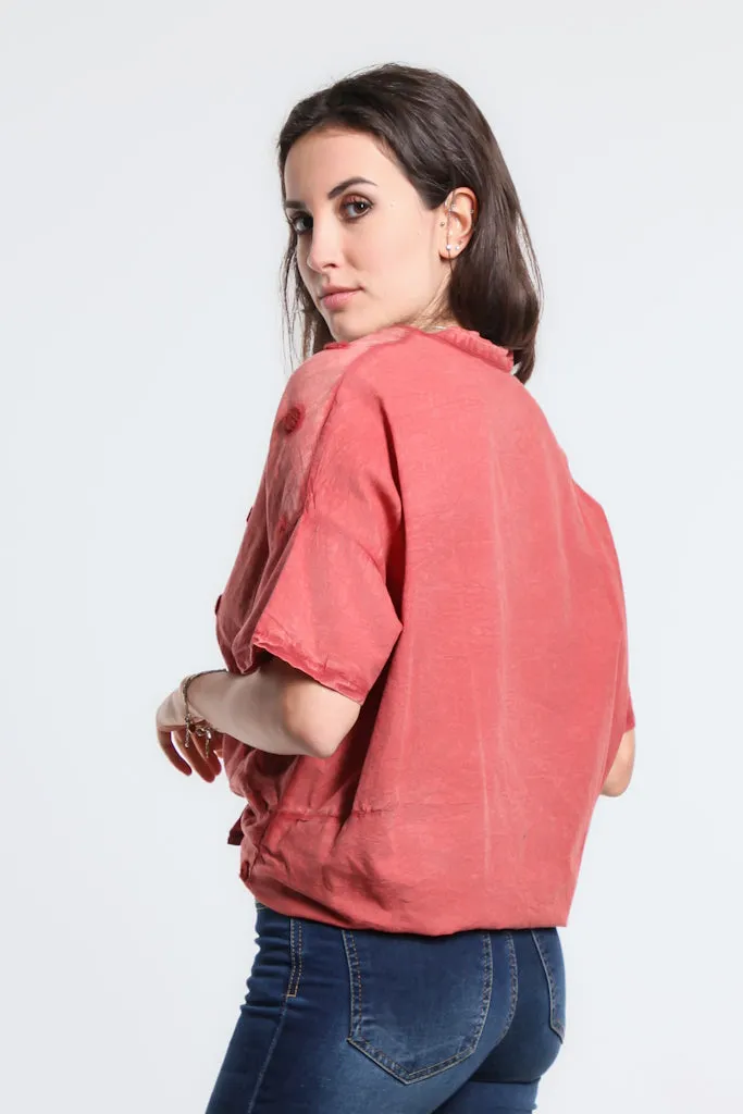 Norma Spot Tie Front Top (BSS190P)