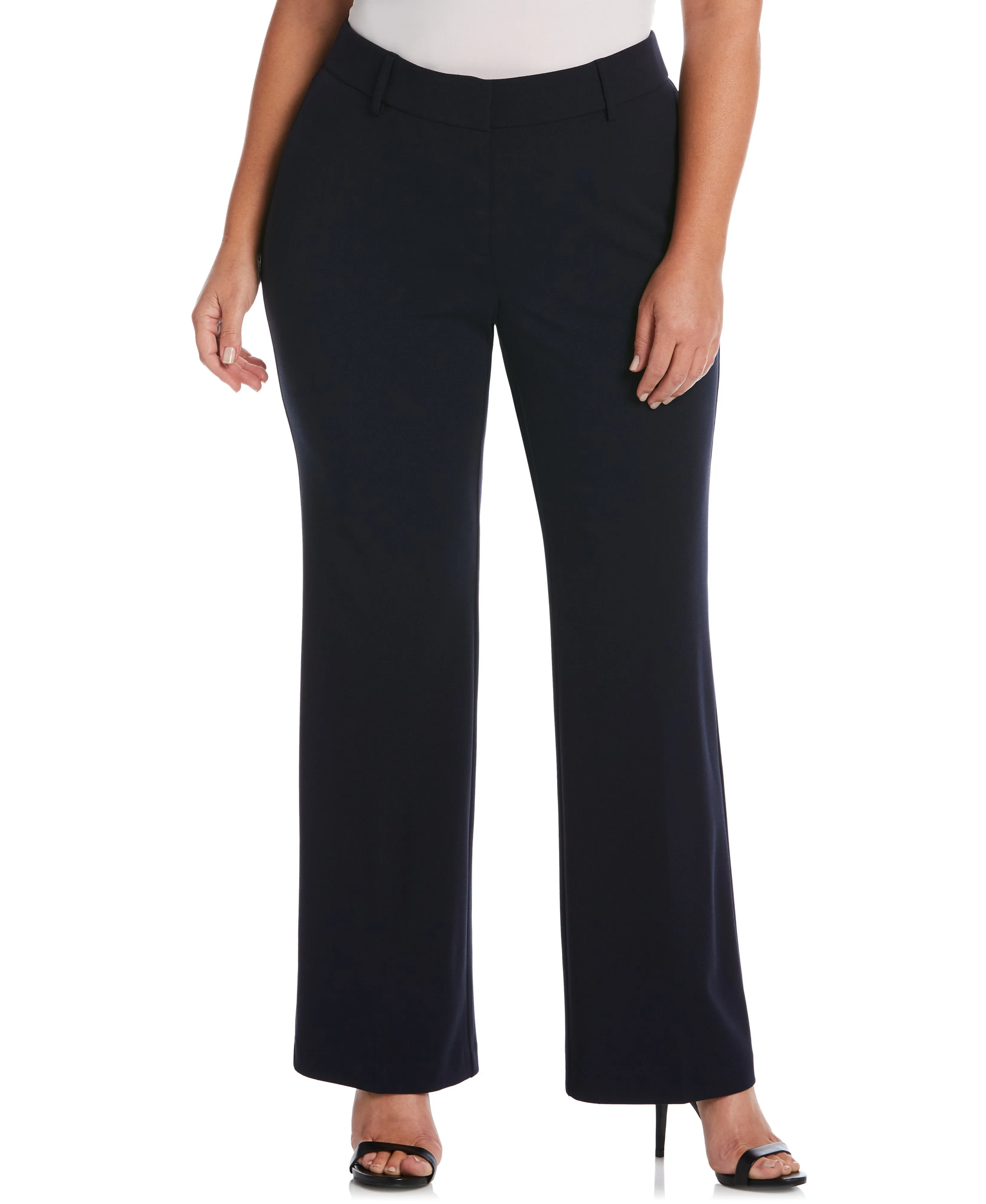 Plus Size Stretch Crepe Pant - Classic Fit