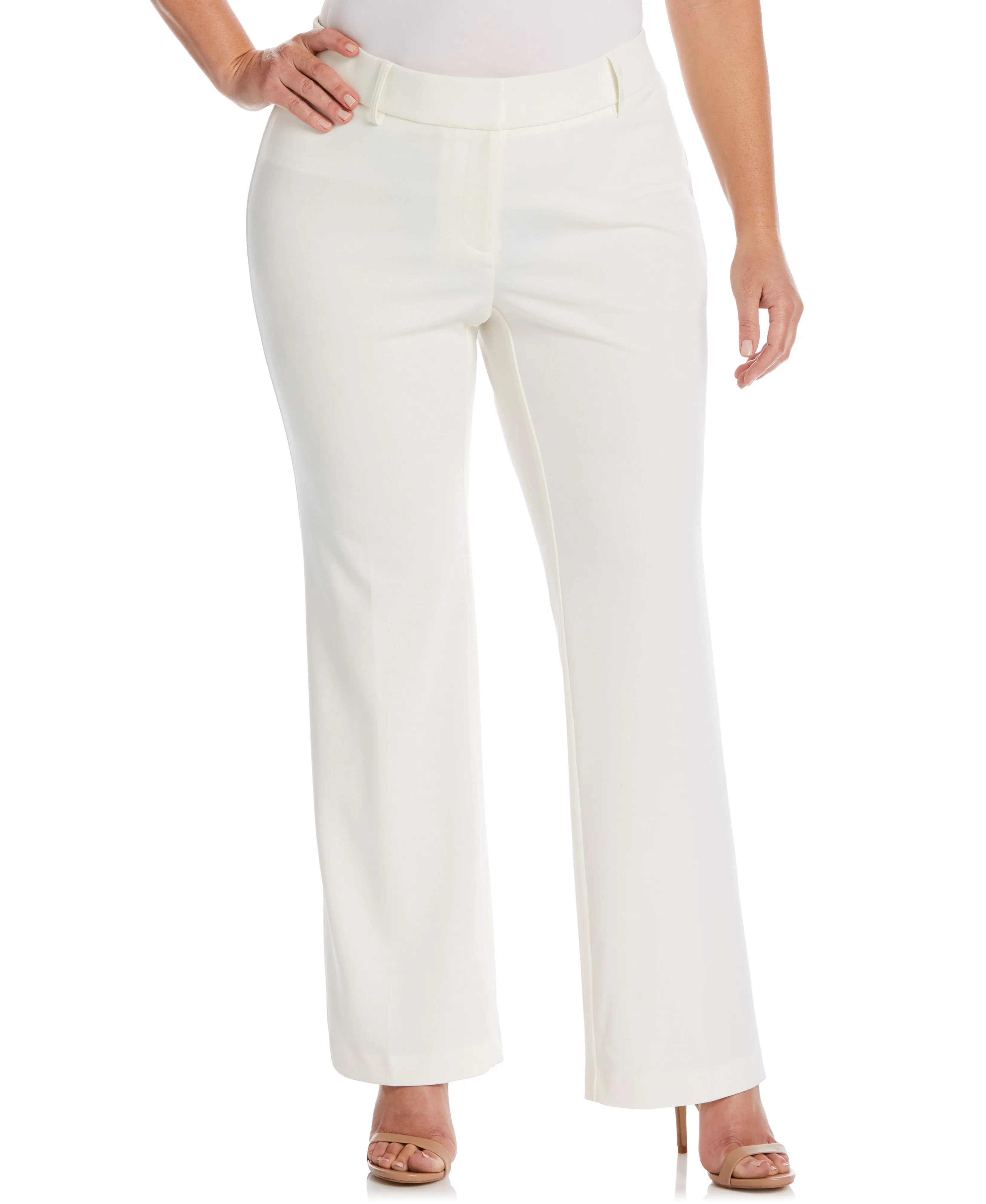Plus Size Stretch Crepe Pant - Classic Fit