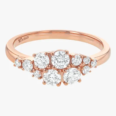 Round Diamond Cluster Ring