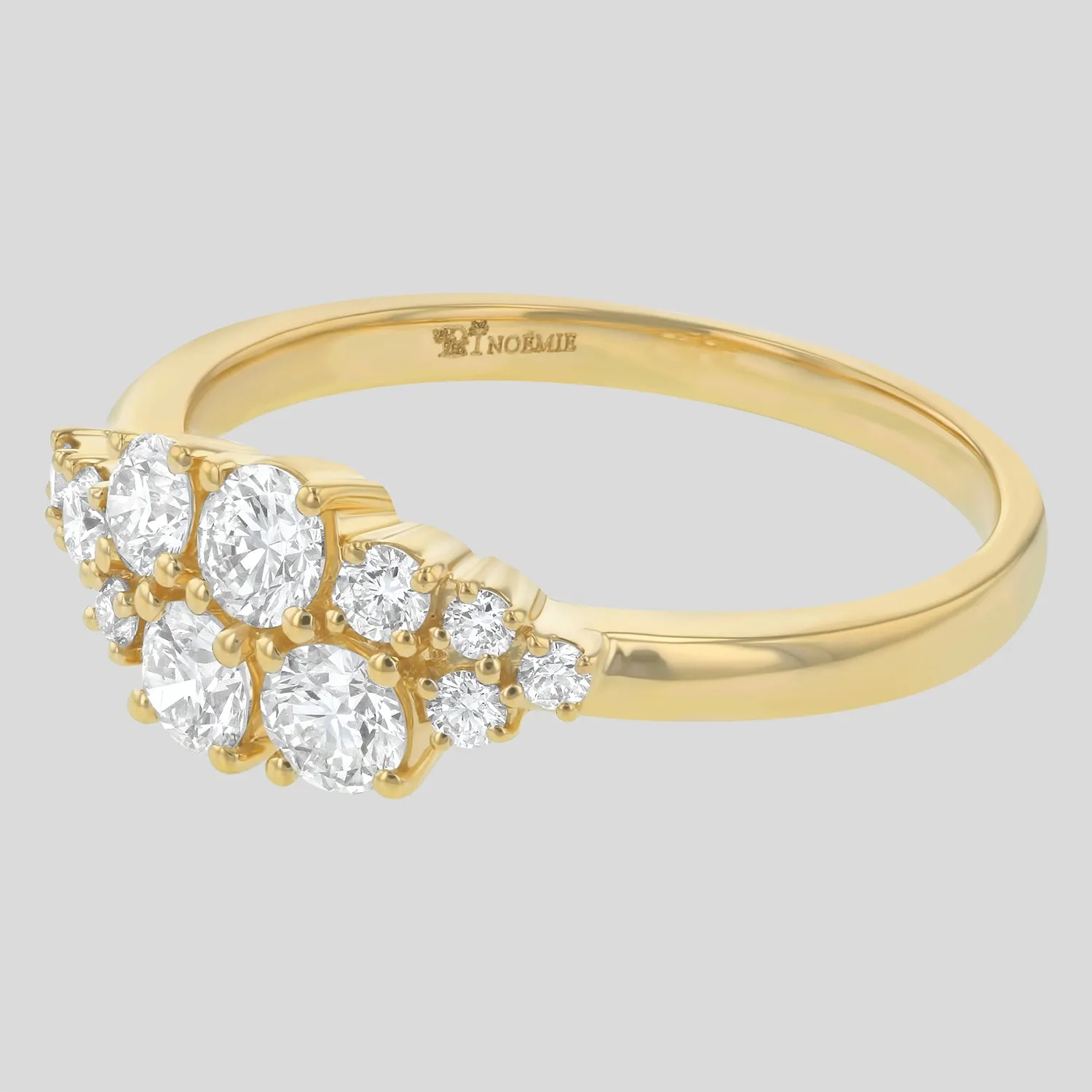Round Diamond Cluster Ring