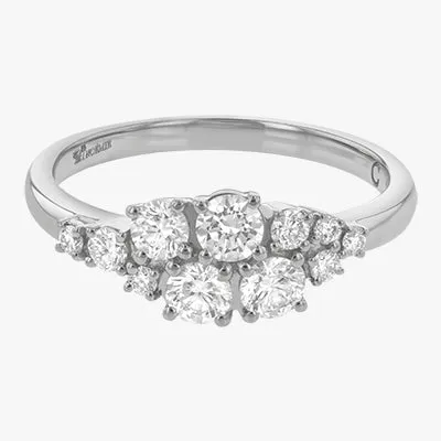 Round Diamond Cluster Ring