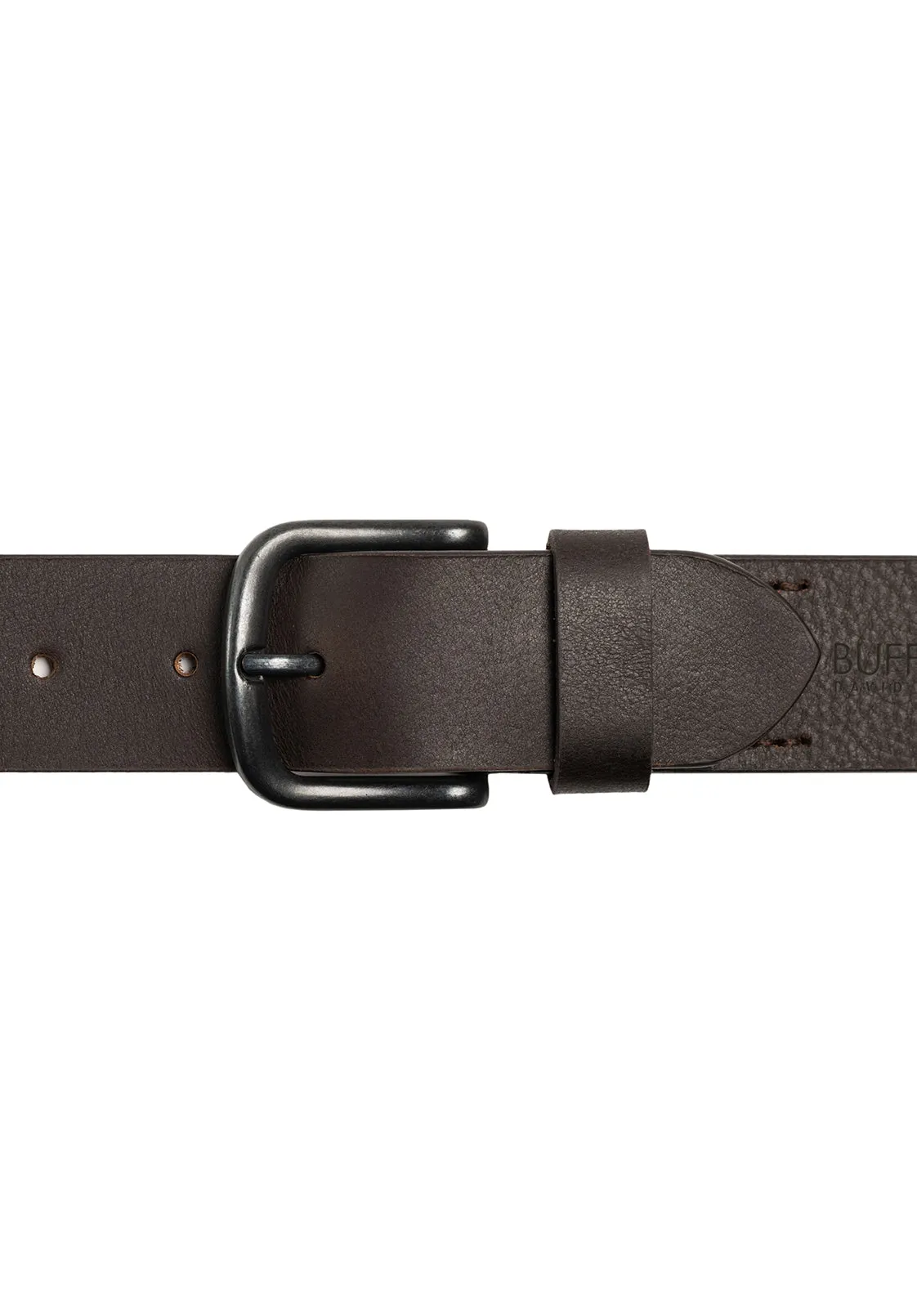 Shrunken Full Grain Brown Buffalo Leather with Blackened Finish - BB1005C13
