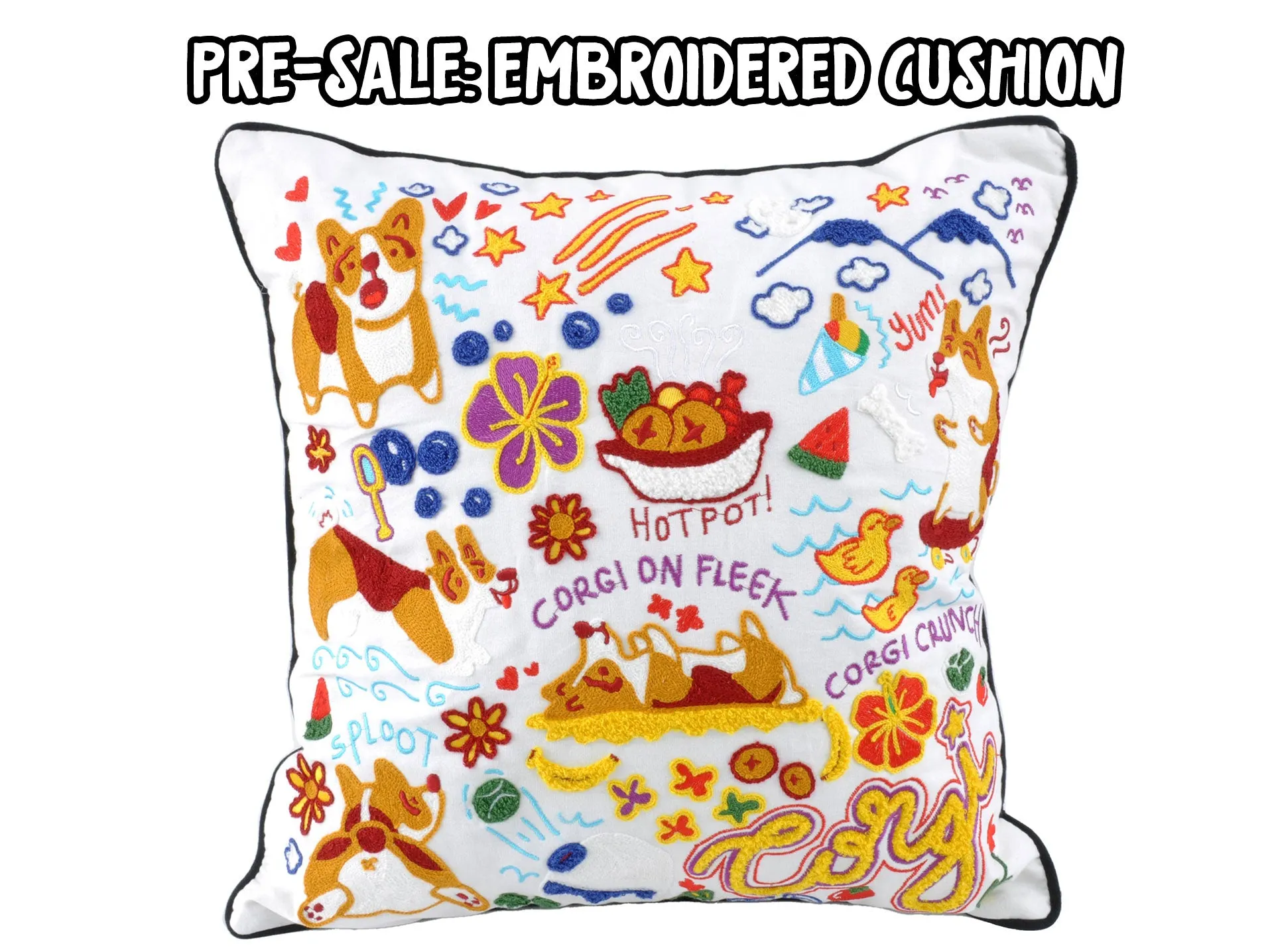 Special Corgi On Fleek Embroidered Cushion 2023 [Limited Edition]