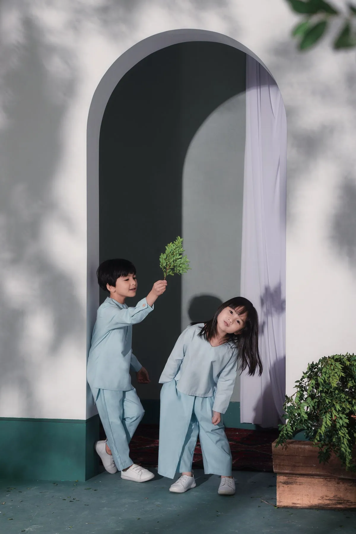 The Bayang Kurta - Light Blue