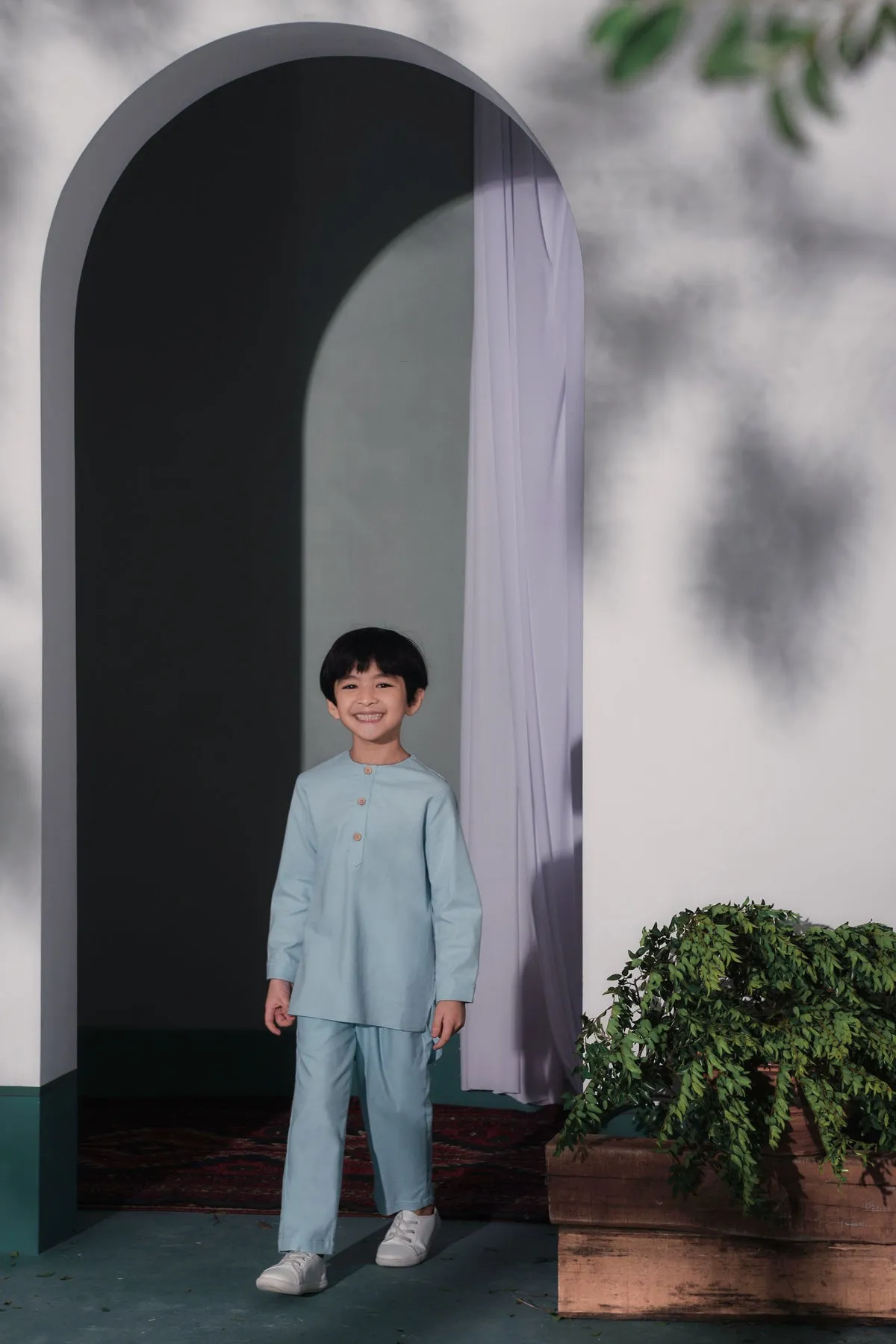The Bayang Kurta - Light Blue